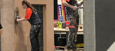 Plastering competition at Worldskills UK Live 2019