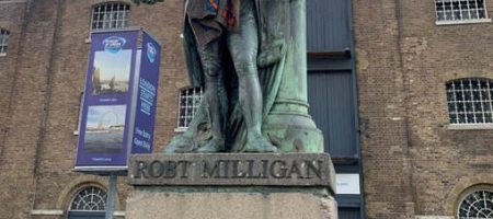 Statue of Robert Milligan peaceably removed from outside Museum of London Docklands